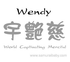 wendy kanji name